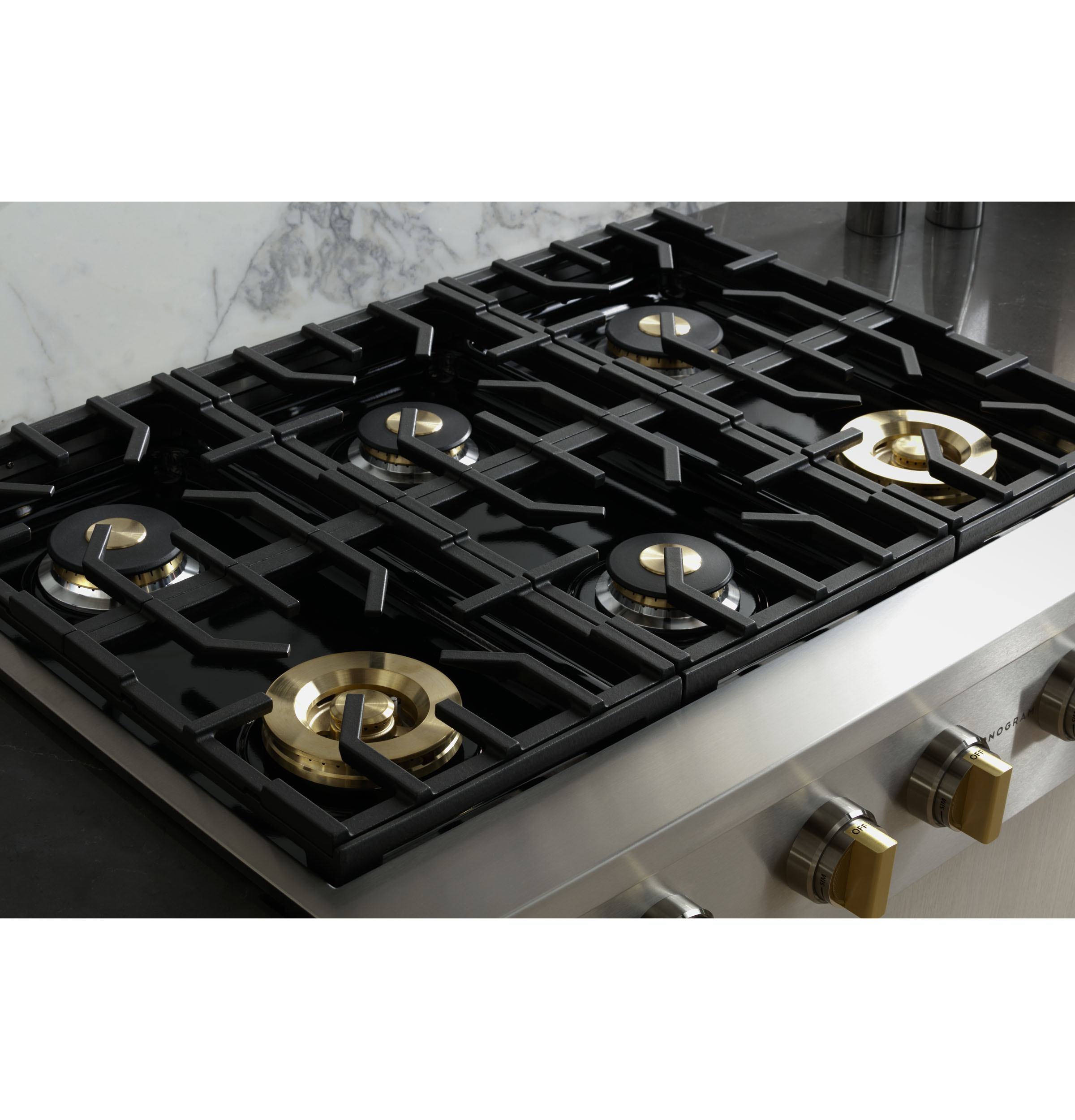 Monogram 36" Professional Gas Rangetop with 6 Burners ZGU366NTSS