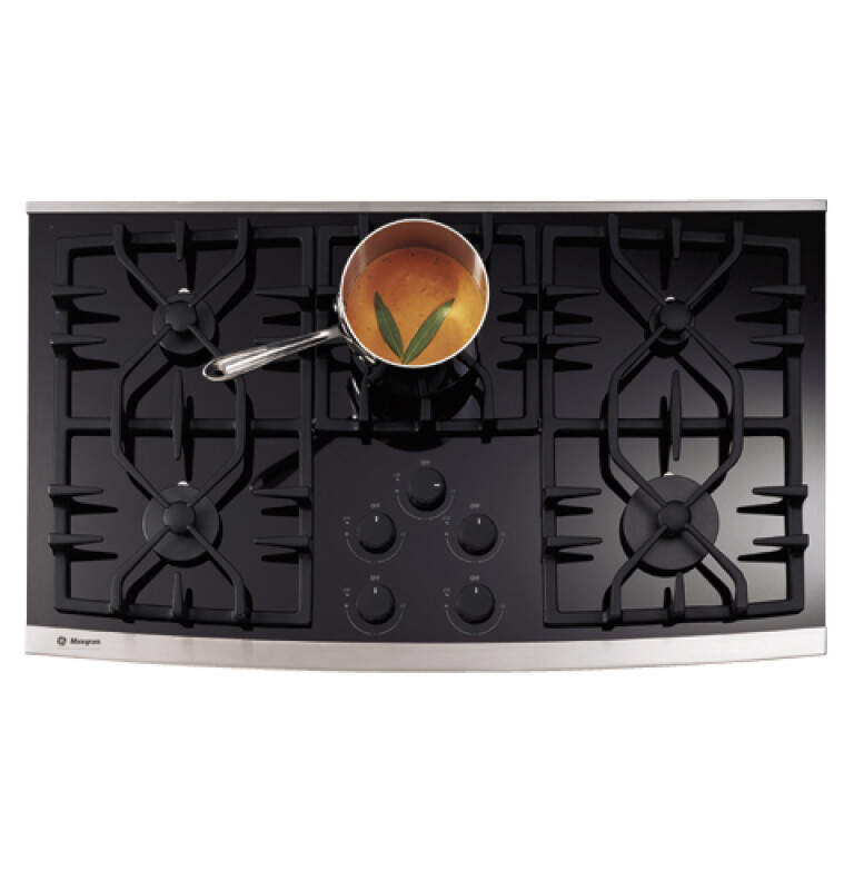 Monogram GE  36" Gas on Glass Cooktop Stainless Steel ZGU36GGSDSS Picture 1