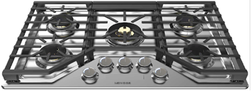 Monogram 36" Deep-Recessed Gas Cooktop ZGU36RSLSS