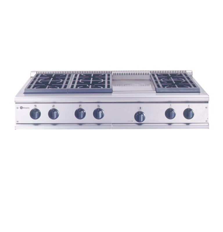 GE Monogram® 48" Professional Gas Cooktop with 6 Burners and Griddle (Liquid Propane) view 2