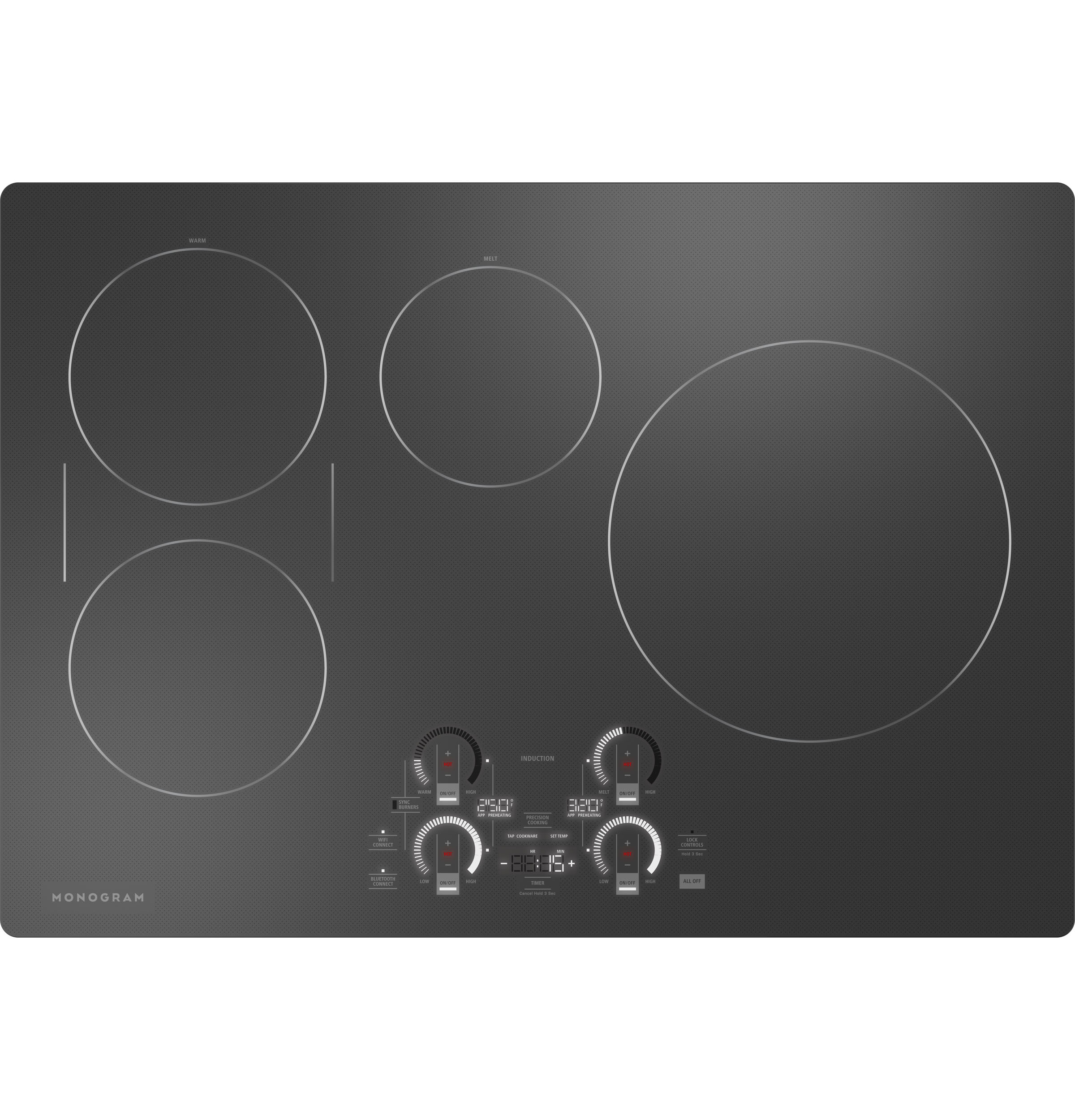 Monogram ENERGY STAR® 30" Induction Cooktop ZHU30RDTBB
