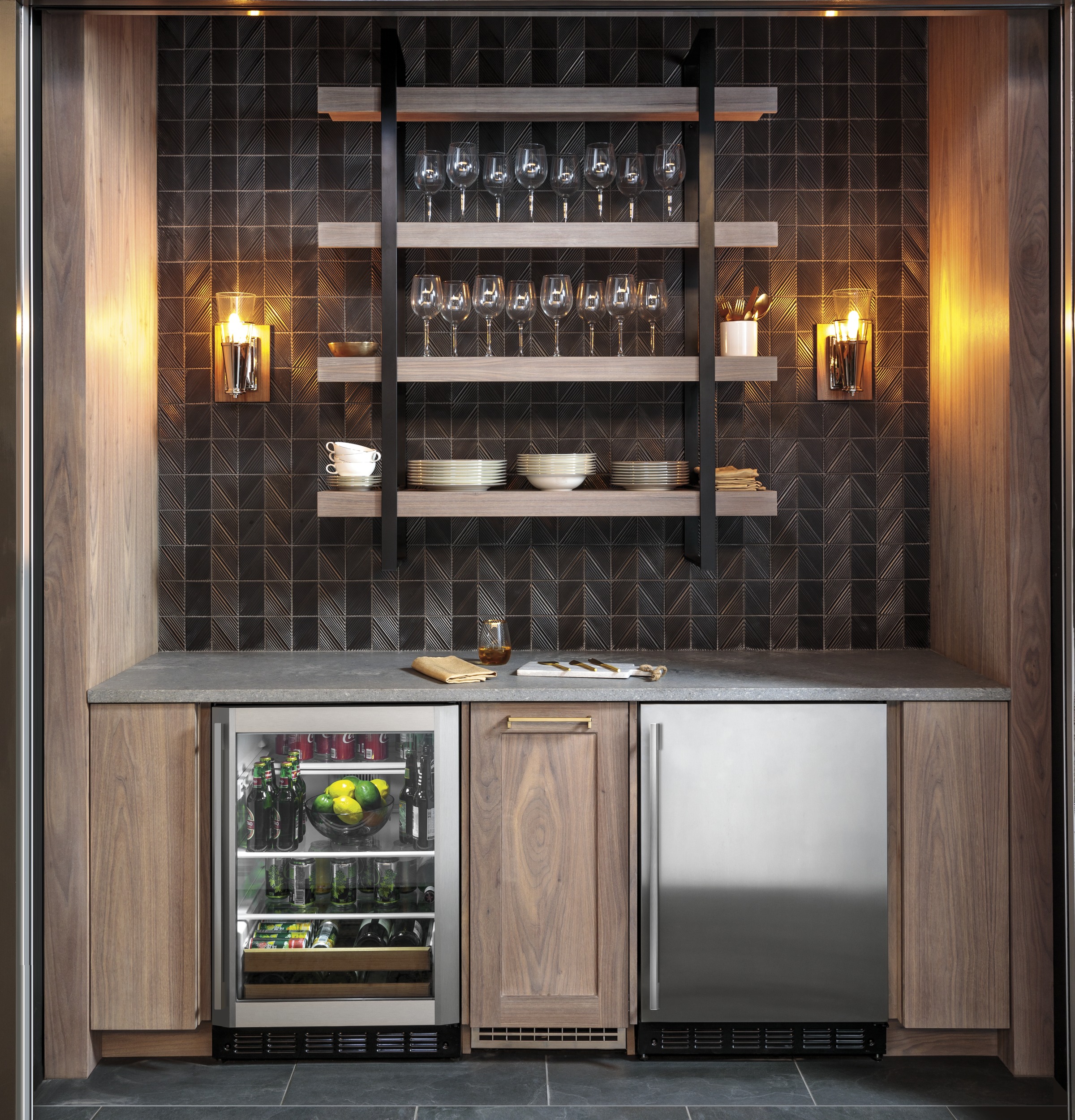 Monogram 24" Bar Refrigerator with Icemaker ZIBS240NSS
