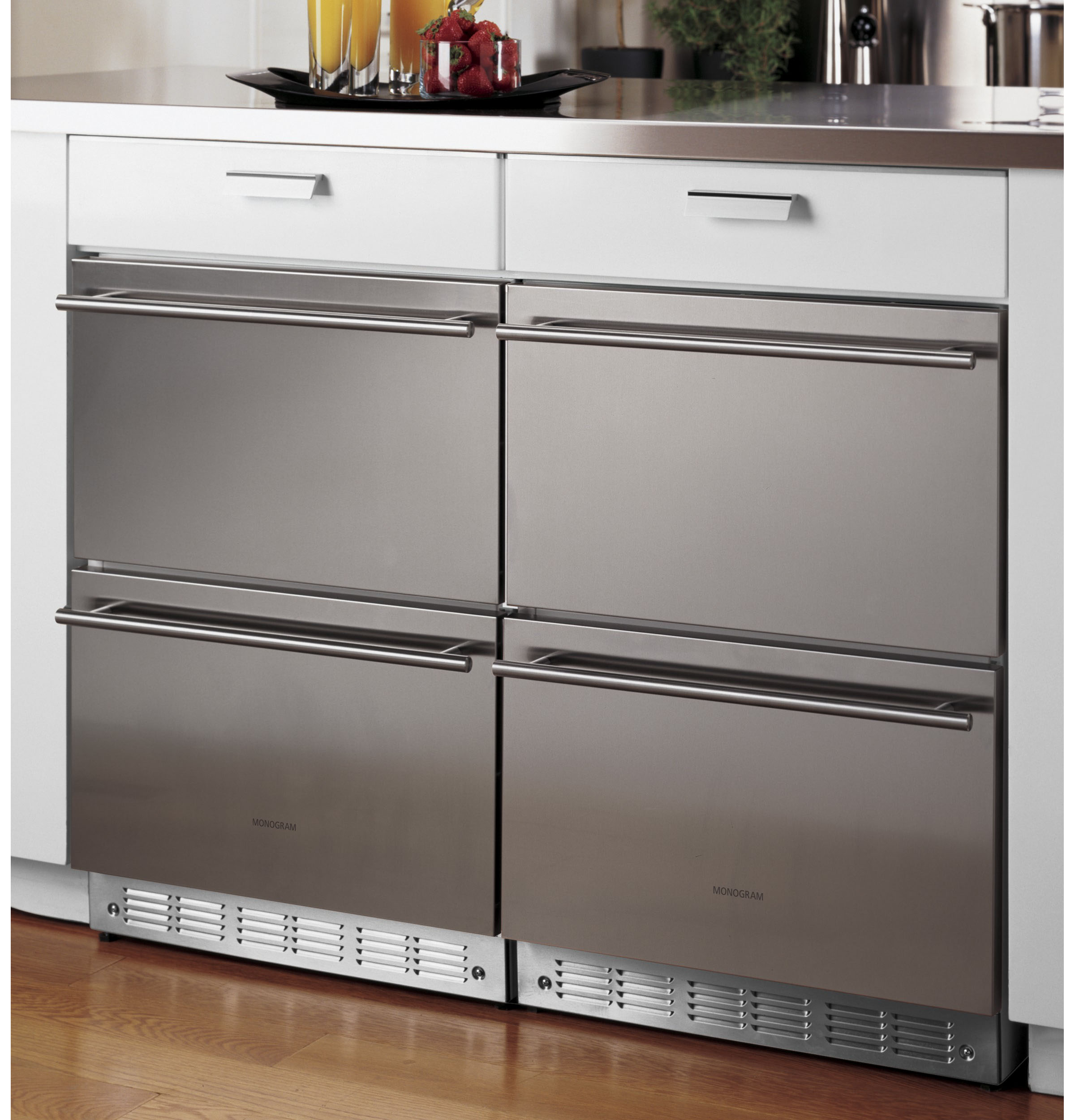 Monogram Double-Drawer Refrigerator Module ZIDS240HSS, product image 3 of 5