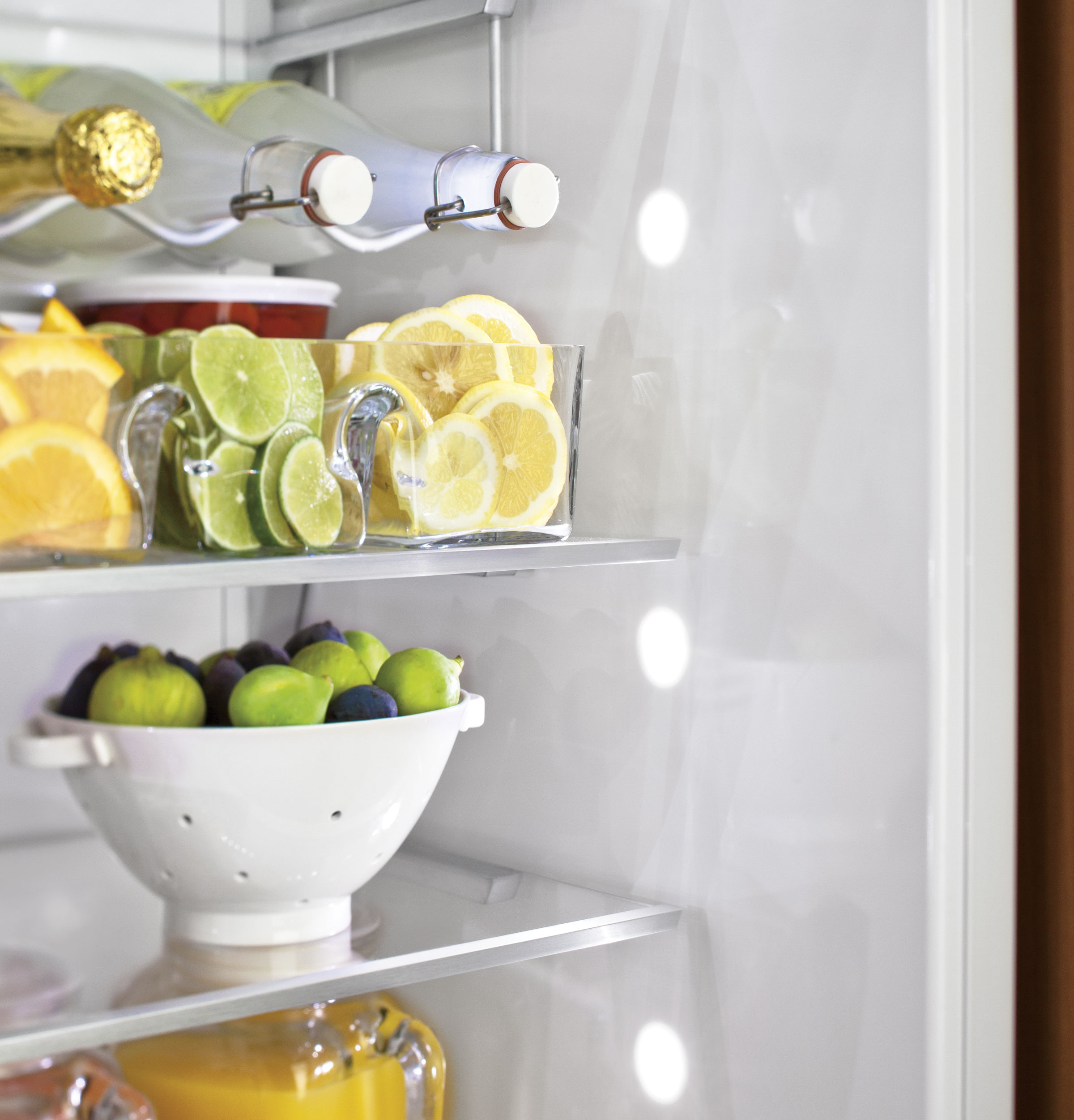 Monogram 30" Integrated Glass-Door Refrigerator for Single or Dual Installation ZIK30GNHII