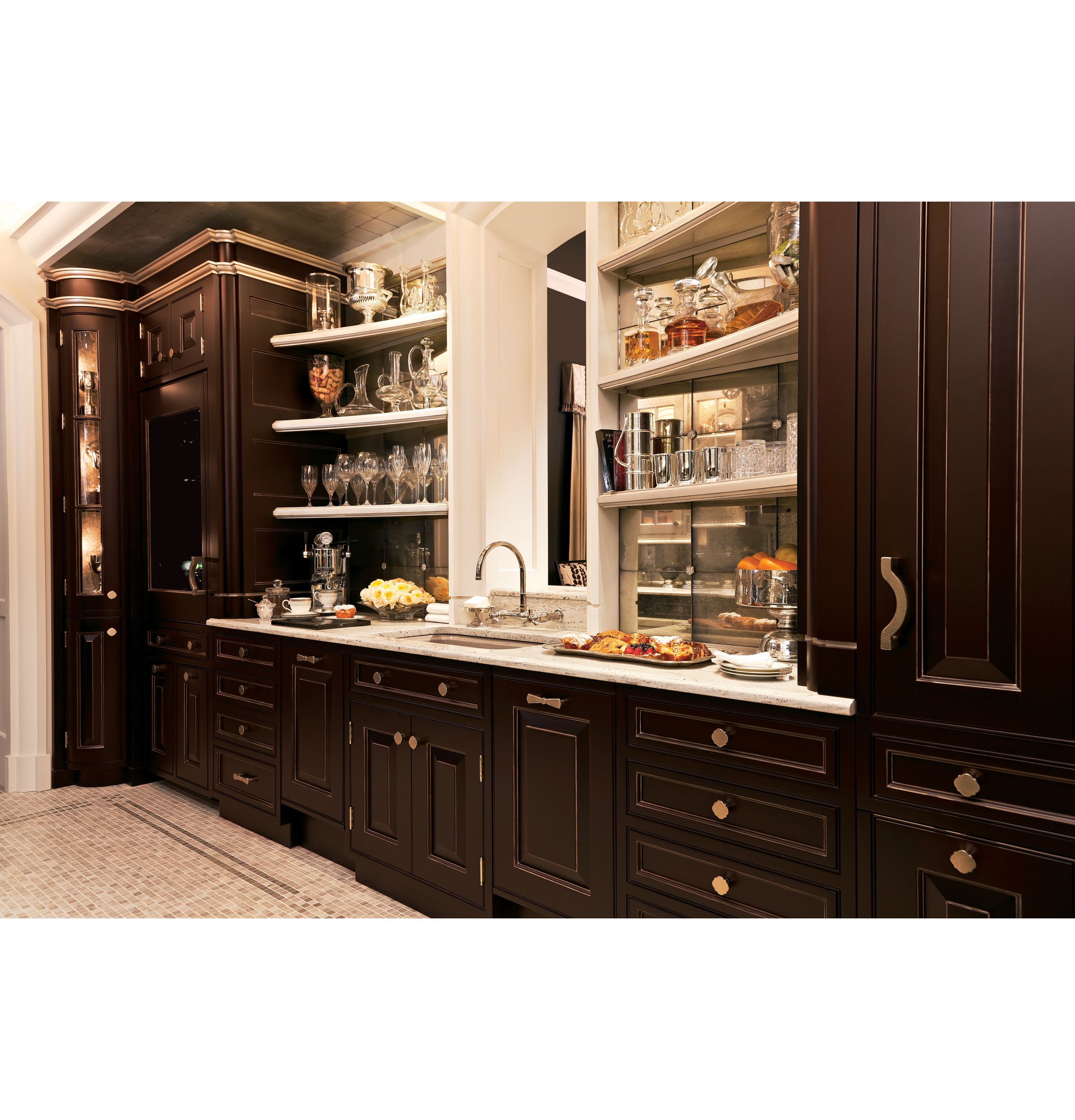 Monogram 30" Integrated Glass-Door Refrigerator for Single or Dual Installation ZIK30GNHII