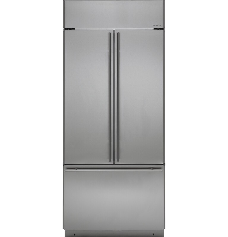 Monogram 36" Built-In French-Door Refrigerator Stainless Steel ZIPS360NHSS Picture 1