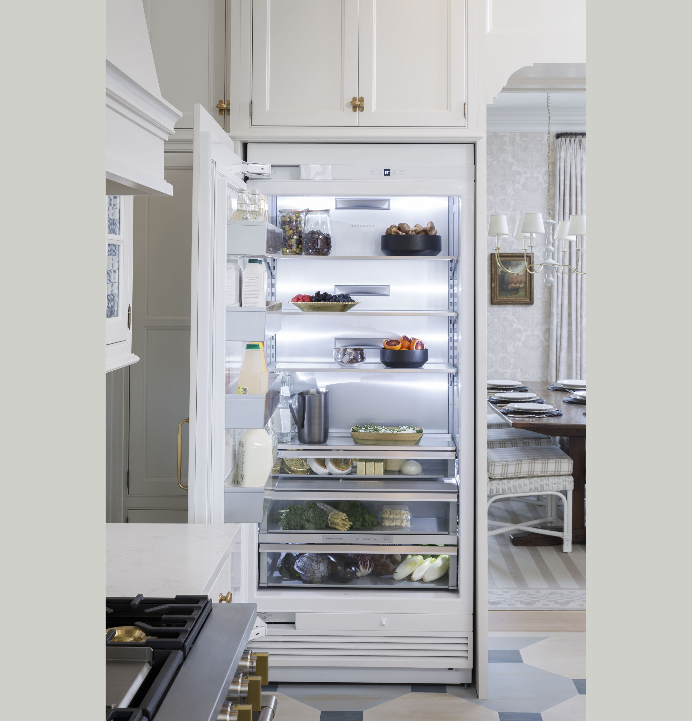 Monogram 36" Panel-Ready Integrated Column Refrigerator ZIR361NBRII