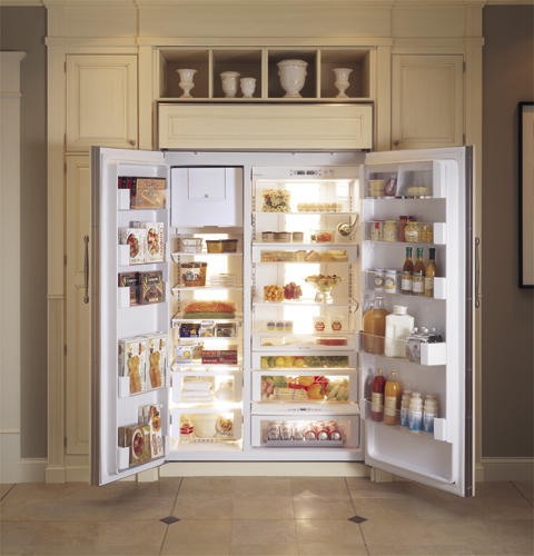 GE Monogram® 36" Built-In Side-by-Side Refrigerator ZIS360NR