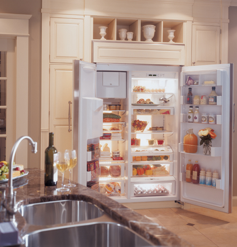 GE Monogram® 36" Built-In Side-by-Side Refrigerator ZIS360NR