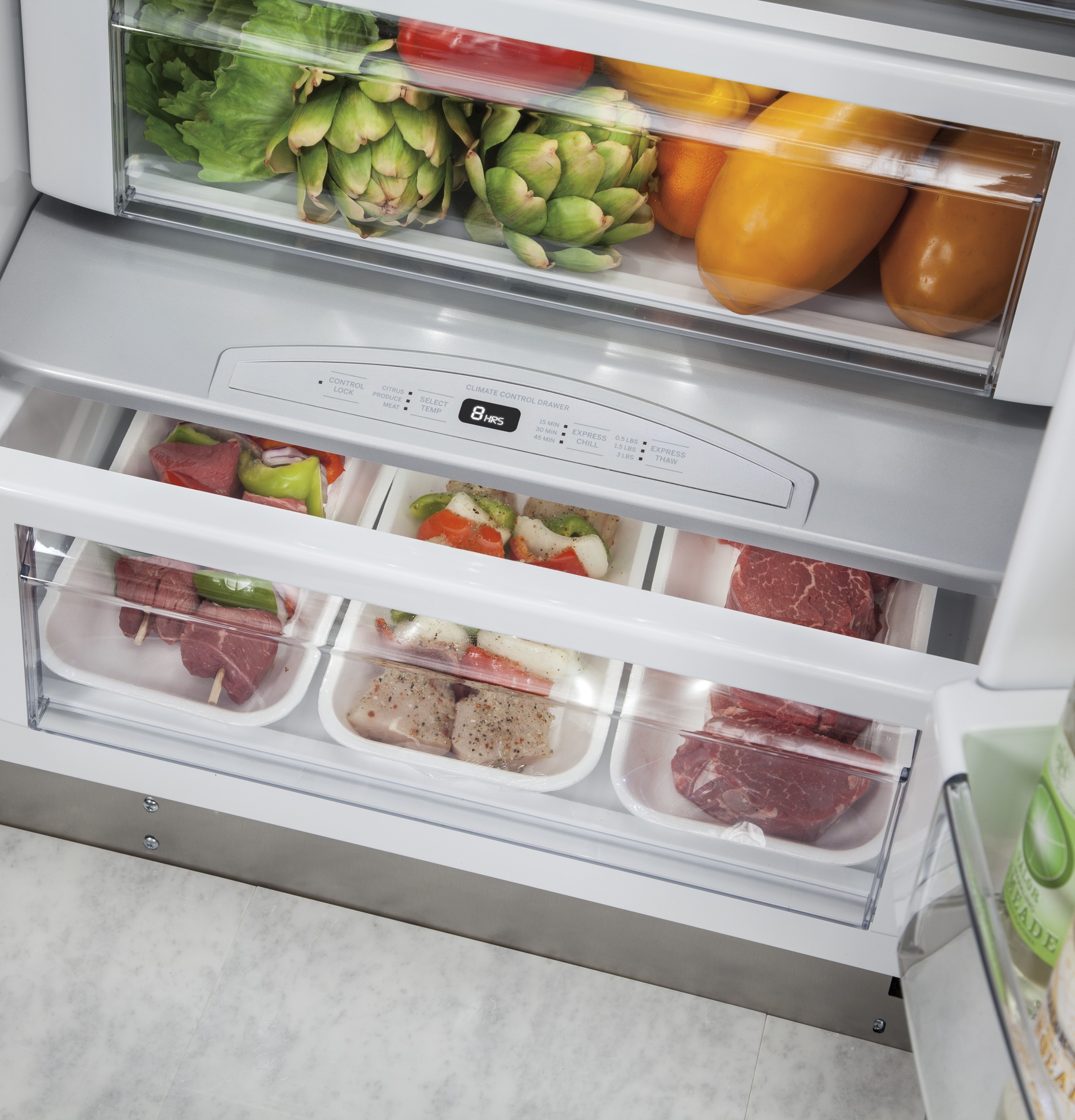 Monogram 42" Smart Built-In Side-by-Side Refrigerator with Dispenser ZISB420DK