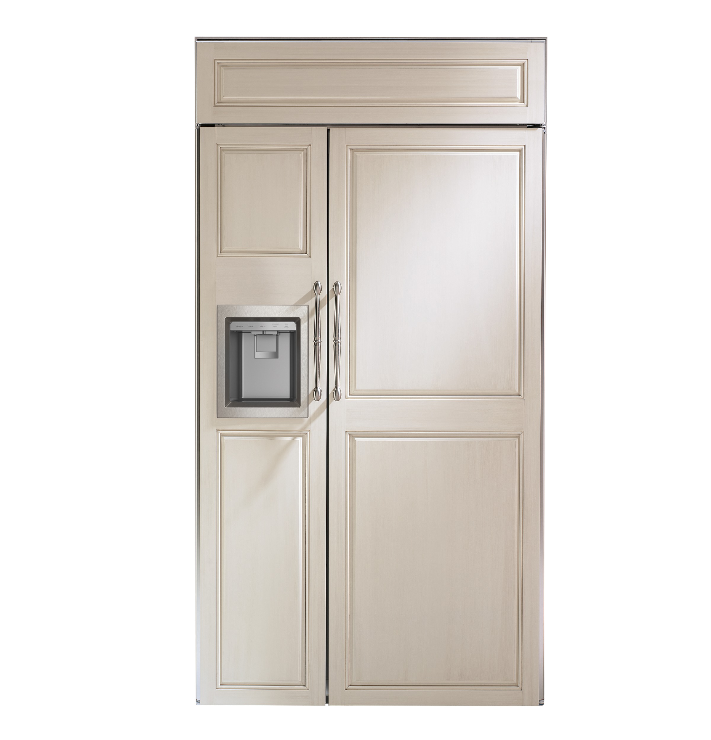 Monogram 42" Panel-Ready Built-In Side-by-Side Refrigerator with Dispenser ZISB420DNII
