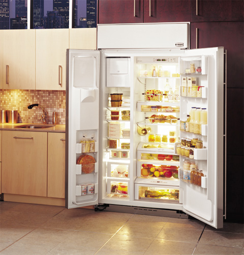 GE Monogram® 42" Built-In Side-by-Side Refrigerator with Dispenser ZISB420DR