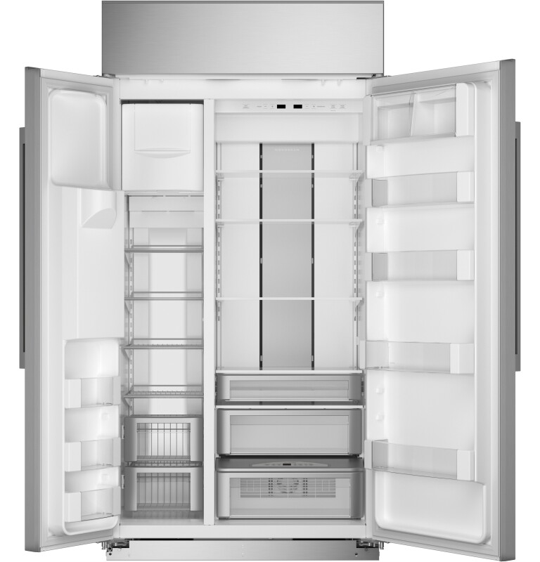 Monogram 42" Built-In Side-by-Side Refrigerator with Dispenser ZISS420DNSS