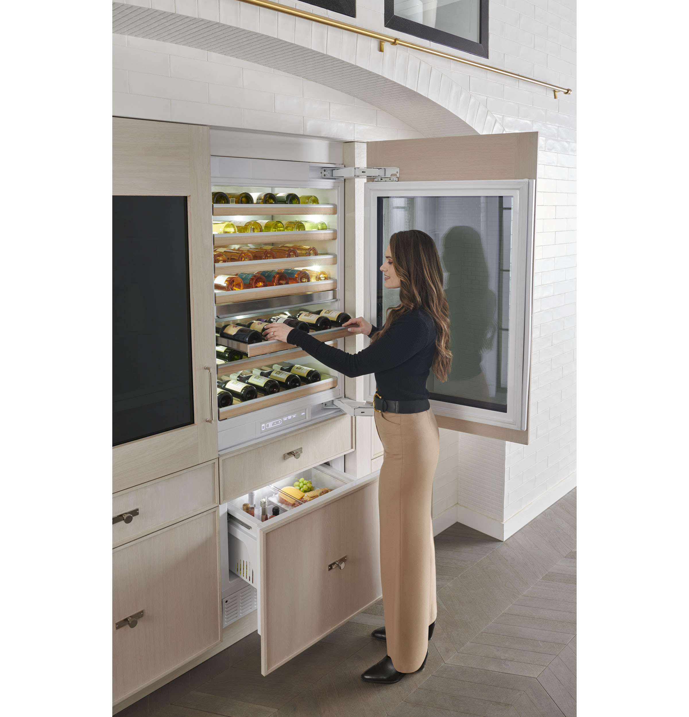 Monogram 30" Panel-Ready Fully-Integrated Wine Sommelier ZIW303NPPII