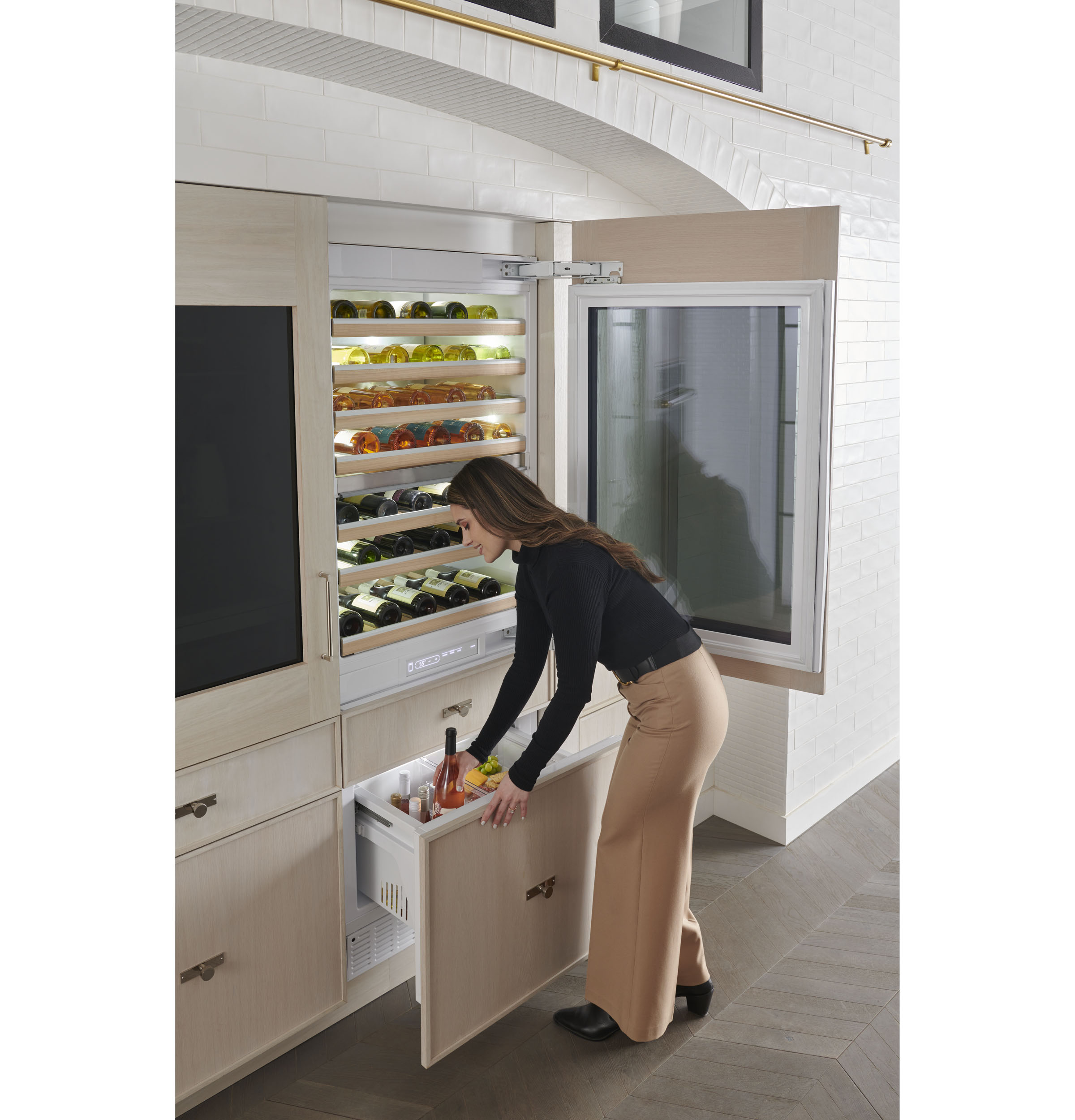 Monogram 30" Panel-Ready Fully-Integrated Wine Sommelier ZIW303NPPII