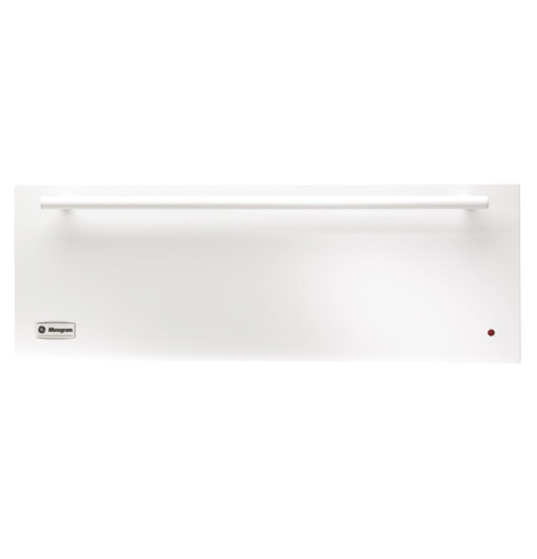 GE Monogram® 27" White Warming Drawer ZKD910WFWW