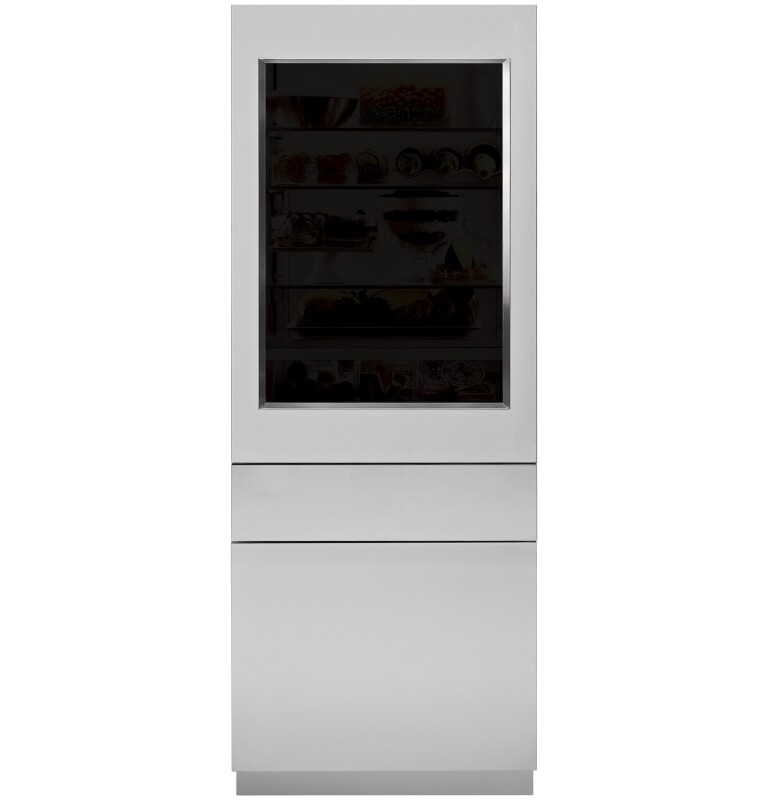 30" Integrated Refer SS Glass Door Panel, 84" Opening -3/4" , LH ZKGSN849NLH