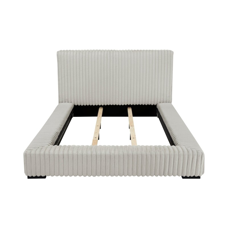 Lotus Upholstered Platform Bed ZLOTKINGDEMO
