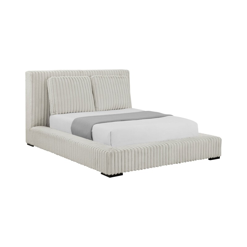 Lotus Upholstered Platform Bed ZLOTKINGDEMO