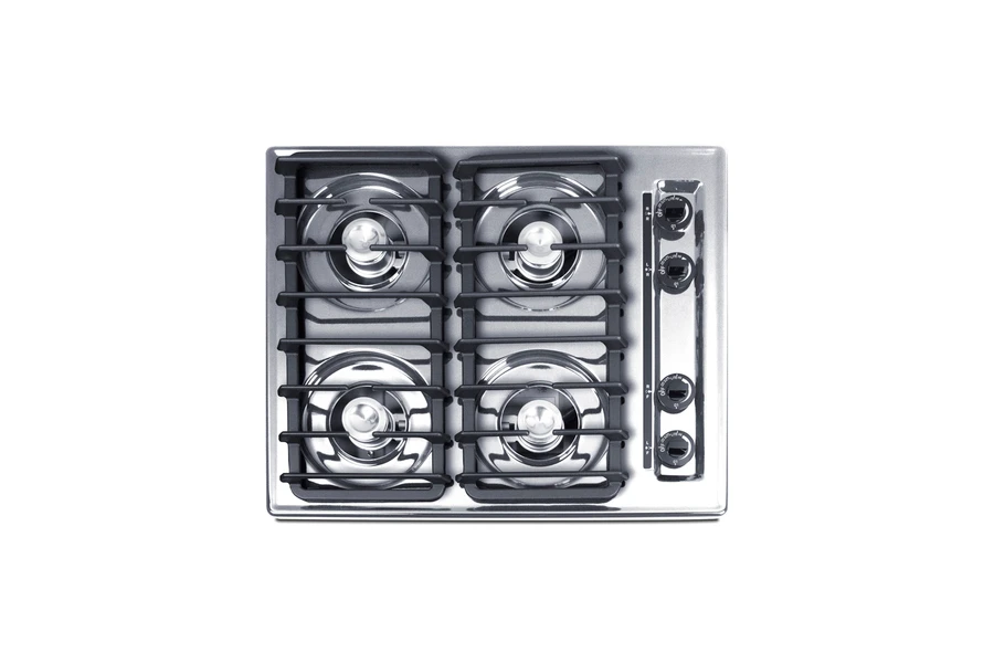 24" Wide 4-Burner Gas Cooktop, Battery Start Ignition ZNL03IP