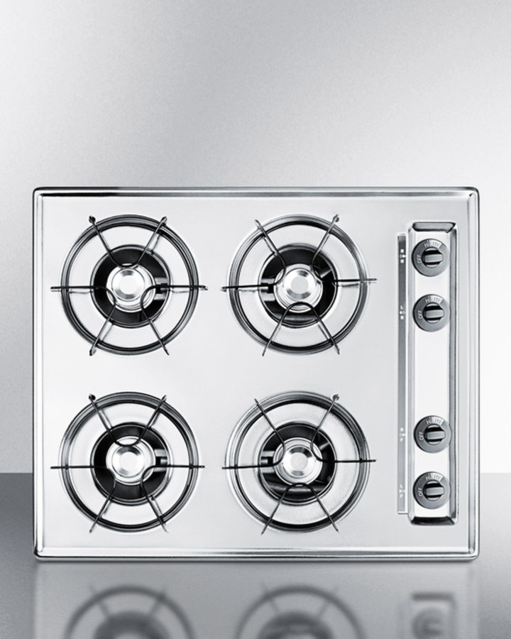 24" Wide 4-Burner Gas Cooktop view 3