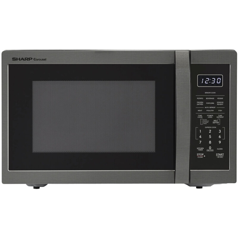 Sharp 1.4 CF Countertop Microwave Oven Black Stainless Steel ZSMC1452KH Picture 1