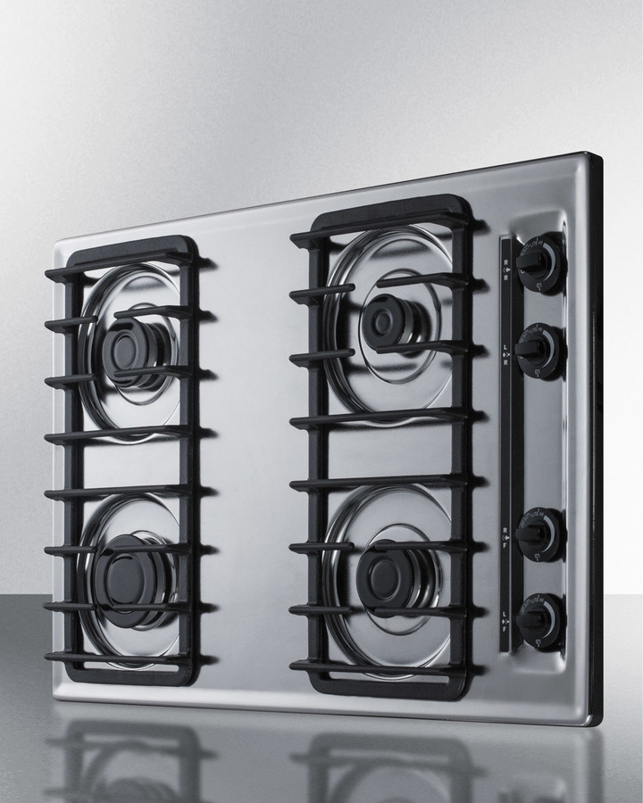 30" Wide 4-Burner Gas Cooktop view 6
