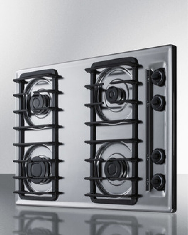 30" Wide 4-Burner Gas Cooktop view 2