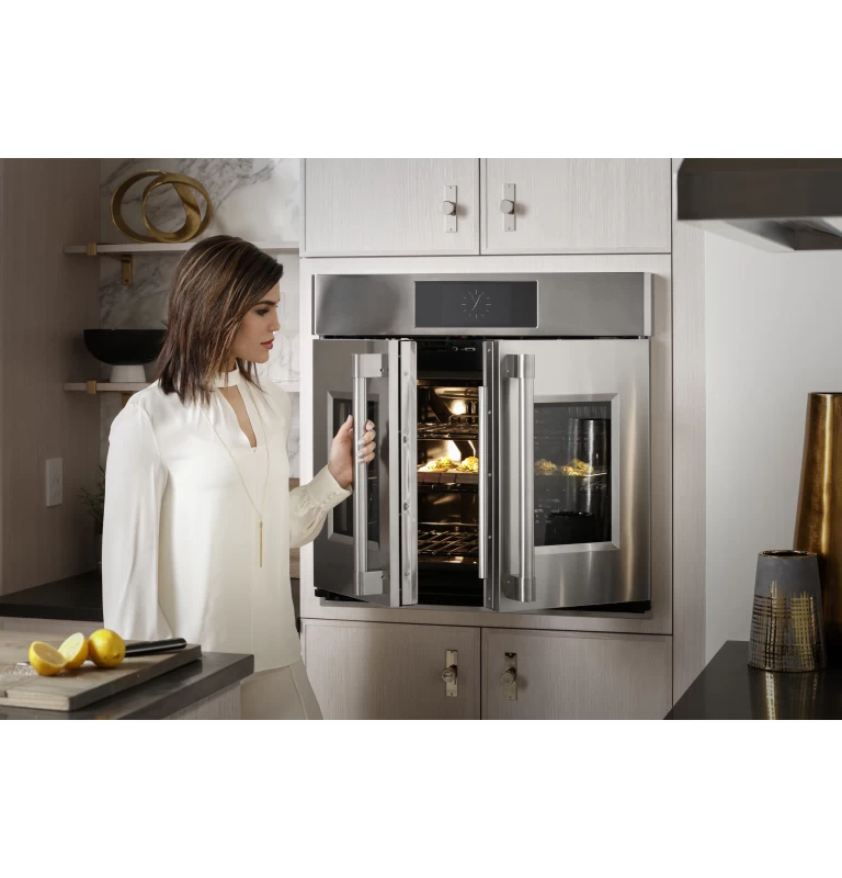 Monogram 30" Statement French-Door Single Wall Oven ZTSX1FPSNSS