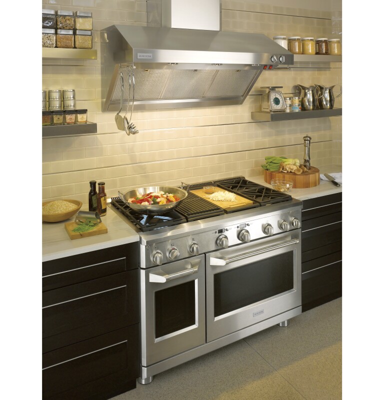 Monogram 48" Professional Hood Stainless Steel ZV48RSFSS Picture 1