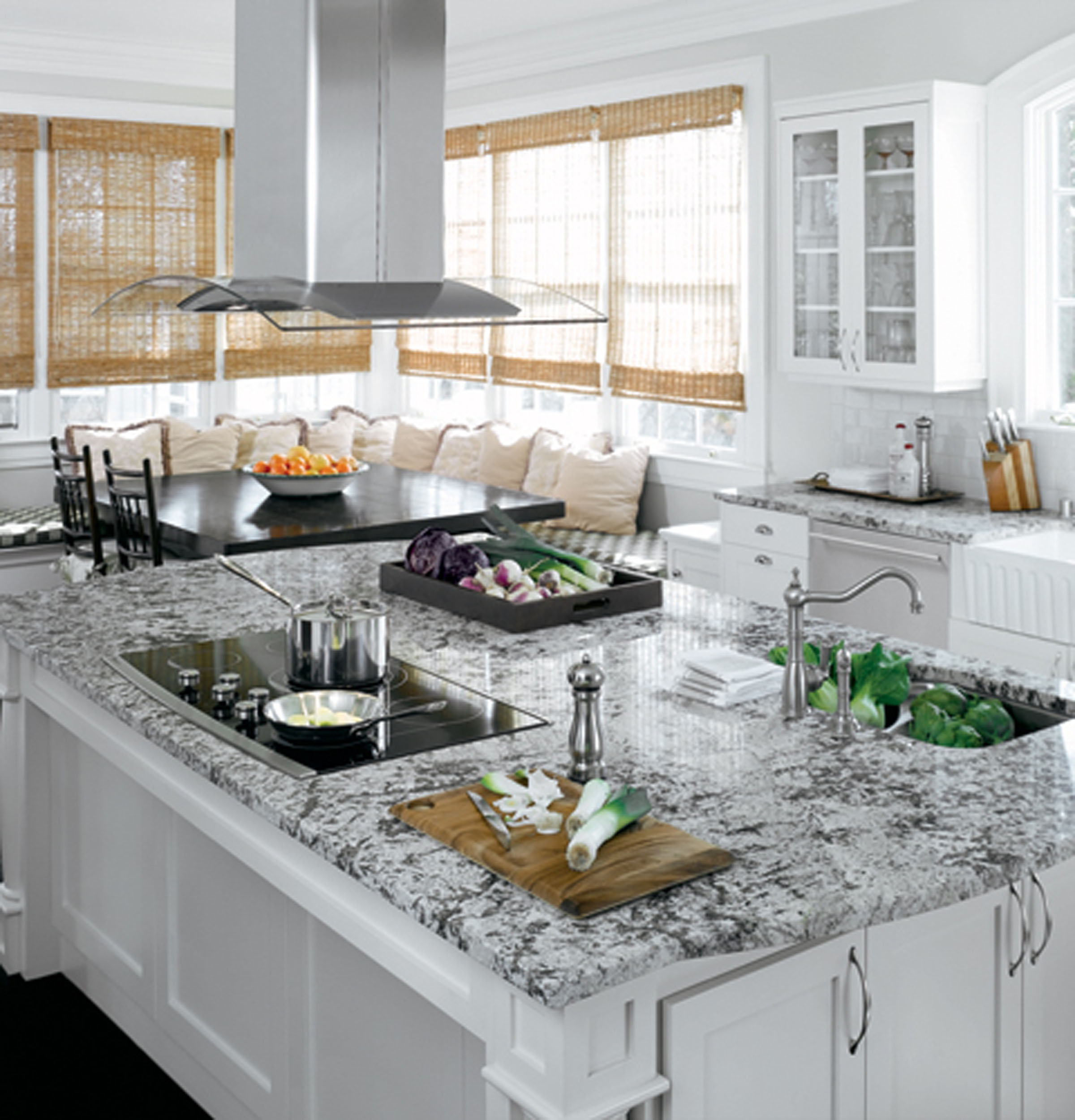 Monogram 36" Glass Canopy Island Hood ZV925SLSS