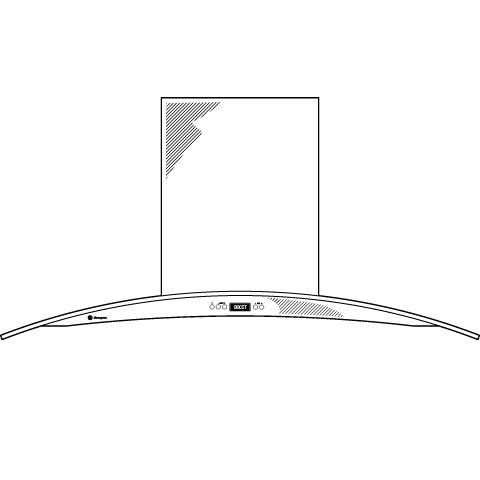 Monogram 36" Glass Canopy Island Hood ZV925SLSS