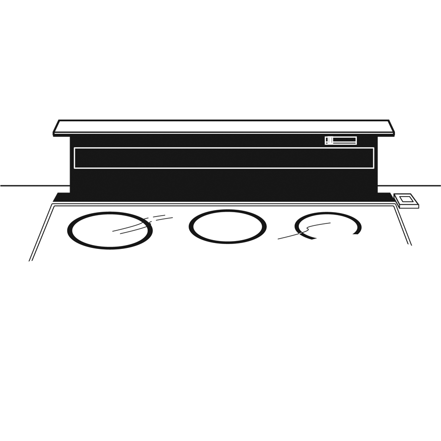Monogram® 36" Stainless Telescopic Downdraft ZVB36STSS