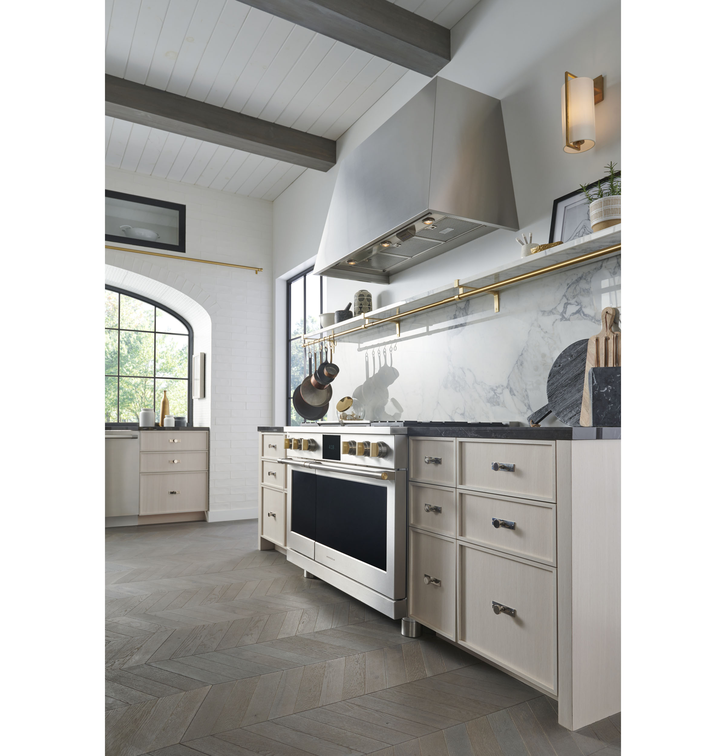 Monogram 48" Custom Stainless Steel Hood ZVC48STSS