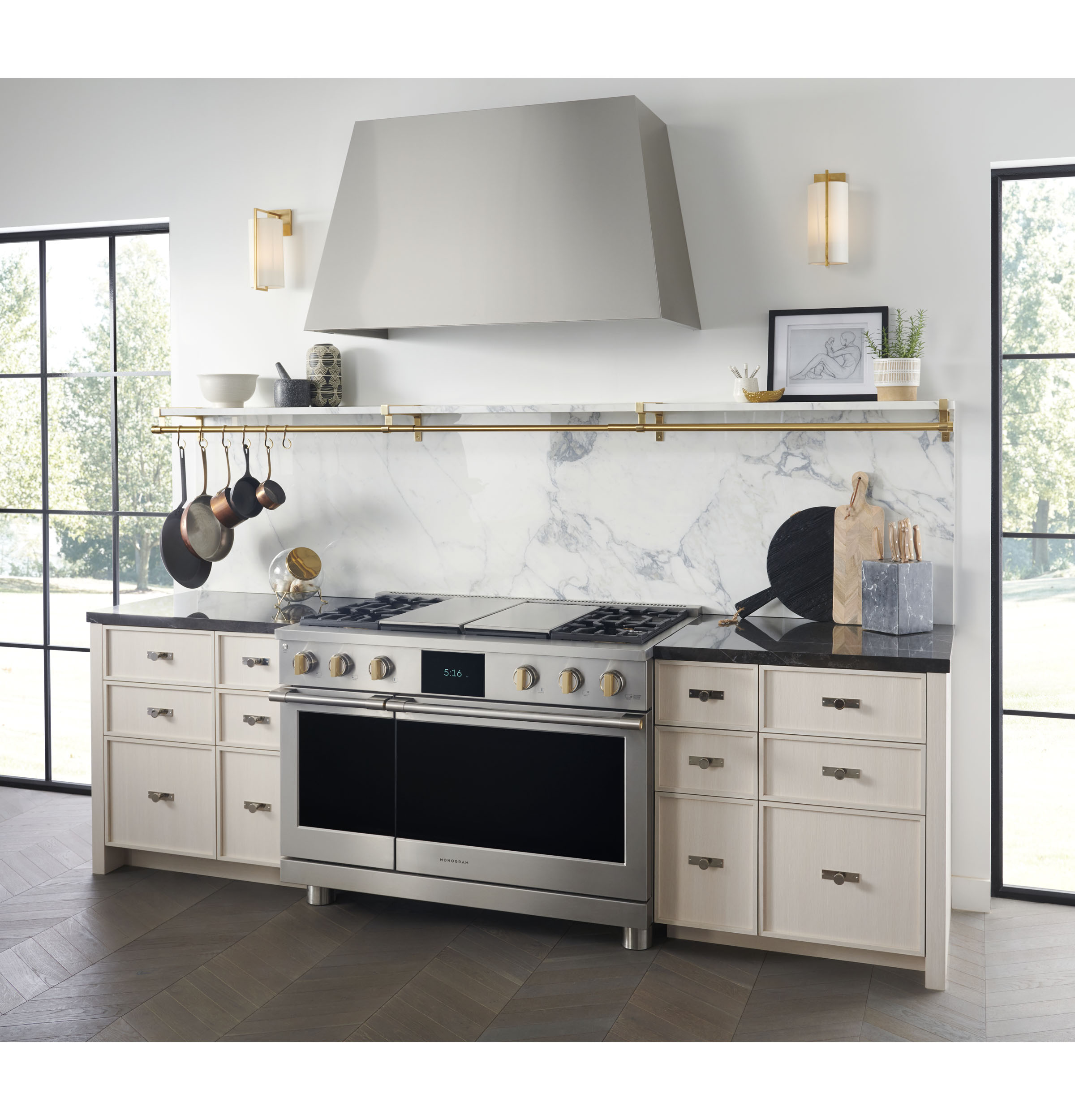 Monogram 48" Custom Stainless Steel Hood ZVC48STSS