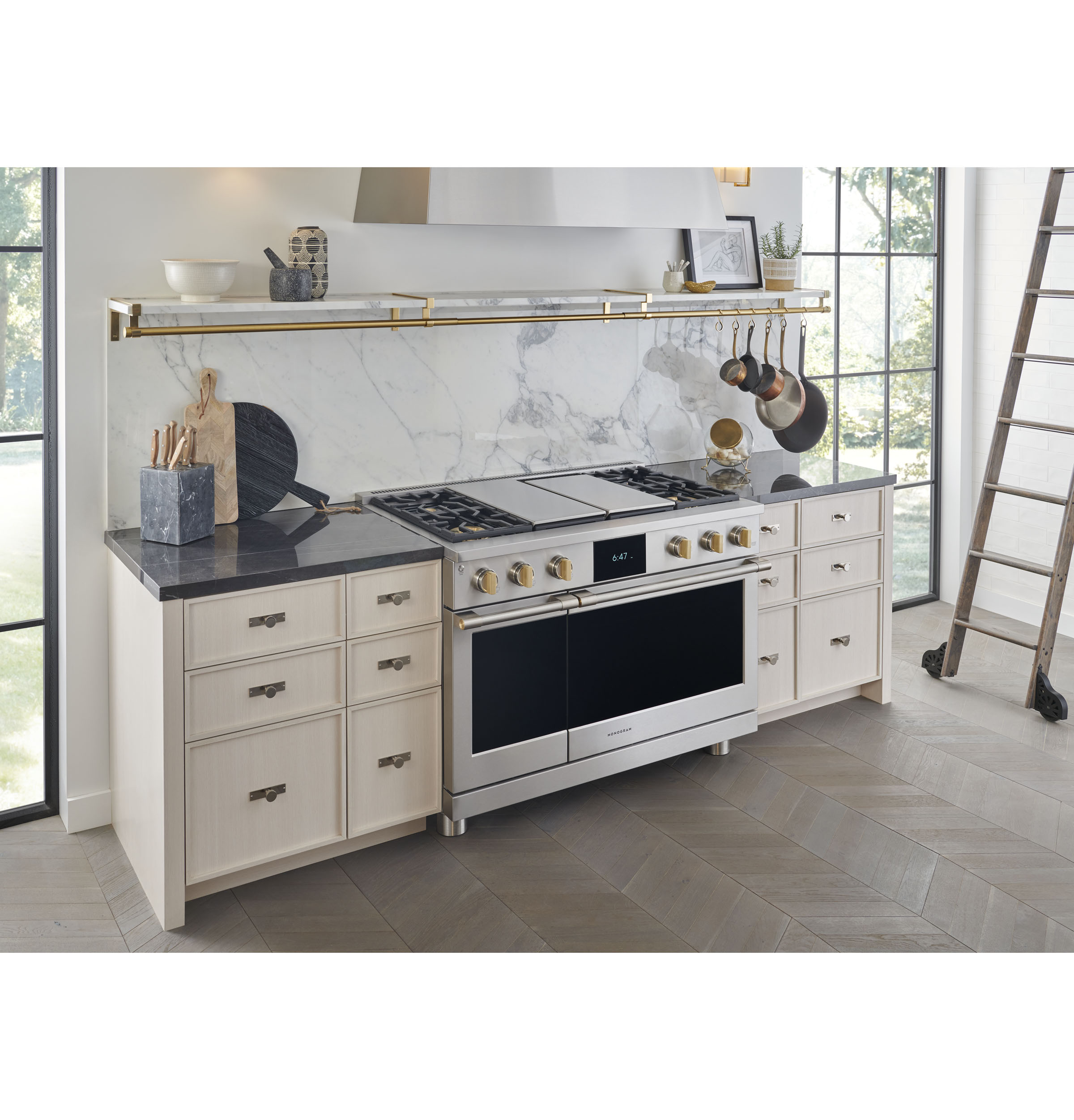 Monogram 48" Custom Stainless Steel Hood ZVC48STSS