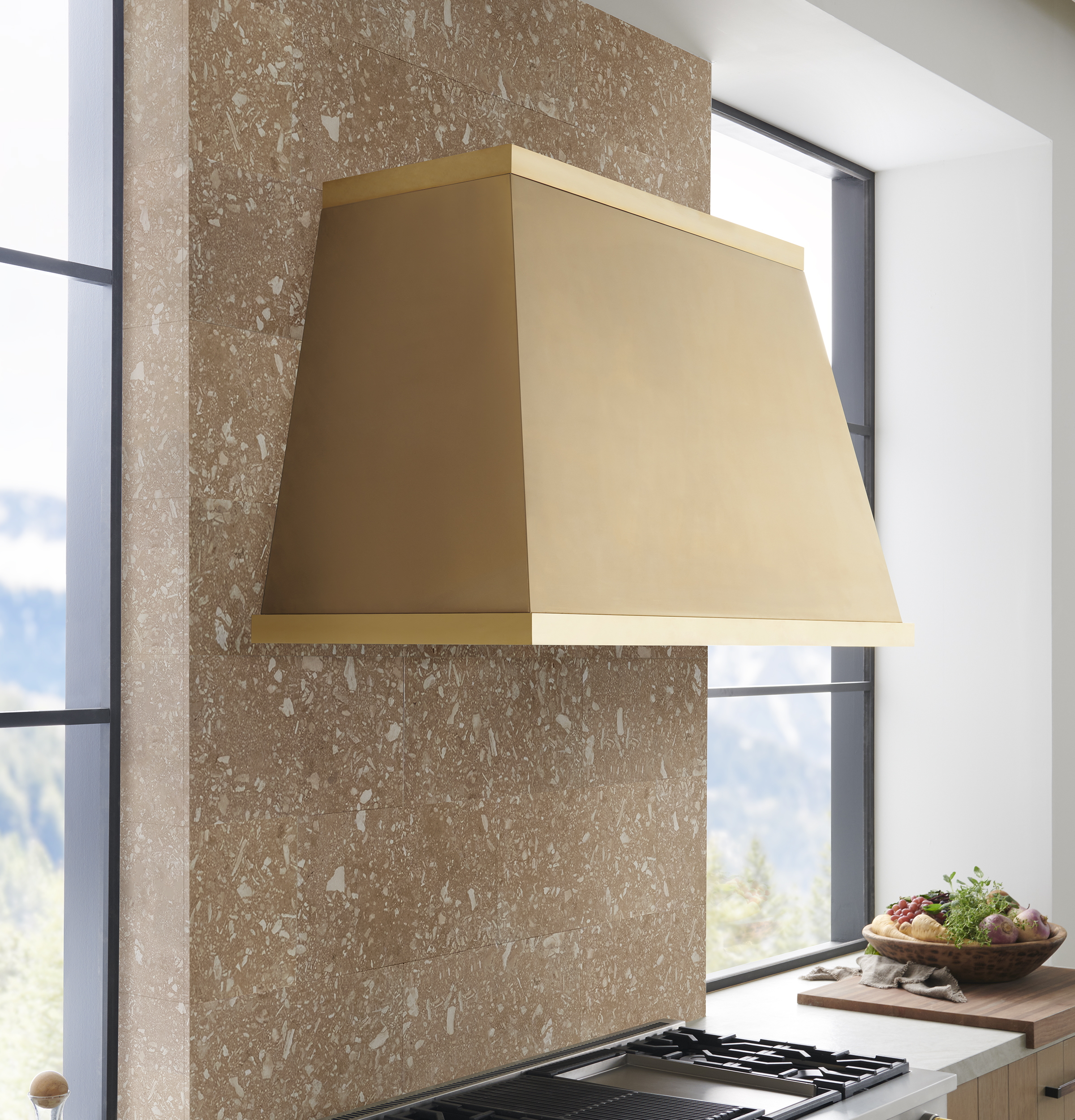 Monogram 53" Brass Designer Collection Hood ZVC53DWB1