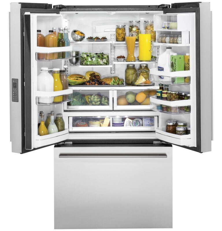 Monogram ENERGY STAR® 23.1 Cu. Ft. Counter-Depth French-Door Refrigerator ZWE23ESNSS