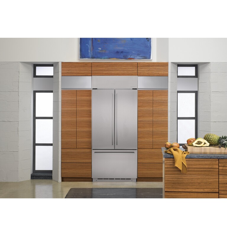 Monogram ENERGY STAR® 23.1 Cu. Ft. Counter-Depth French-Door Refrigerator ZWE23ESNSS