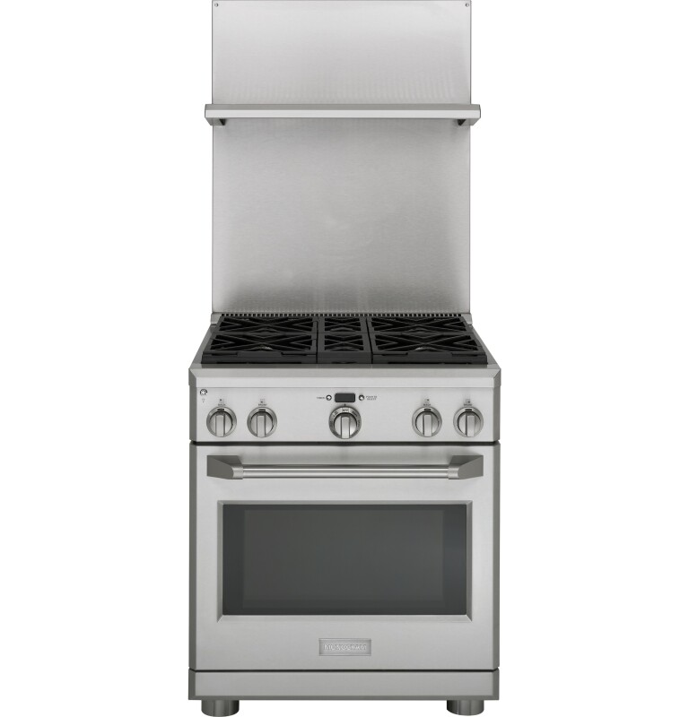 Monogram® Professional 30"- 36" Adjustable Height Backsplash with Warming Shelf ZXADJB30PSS