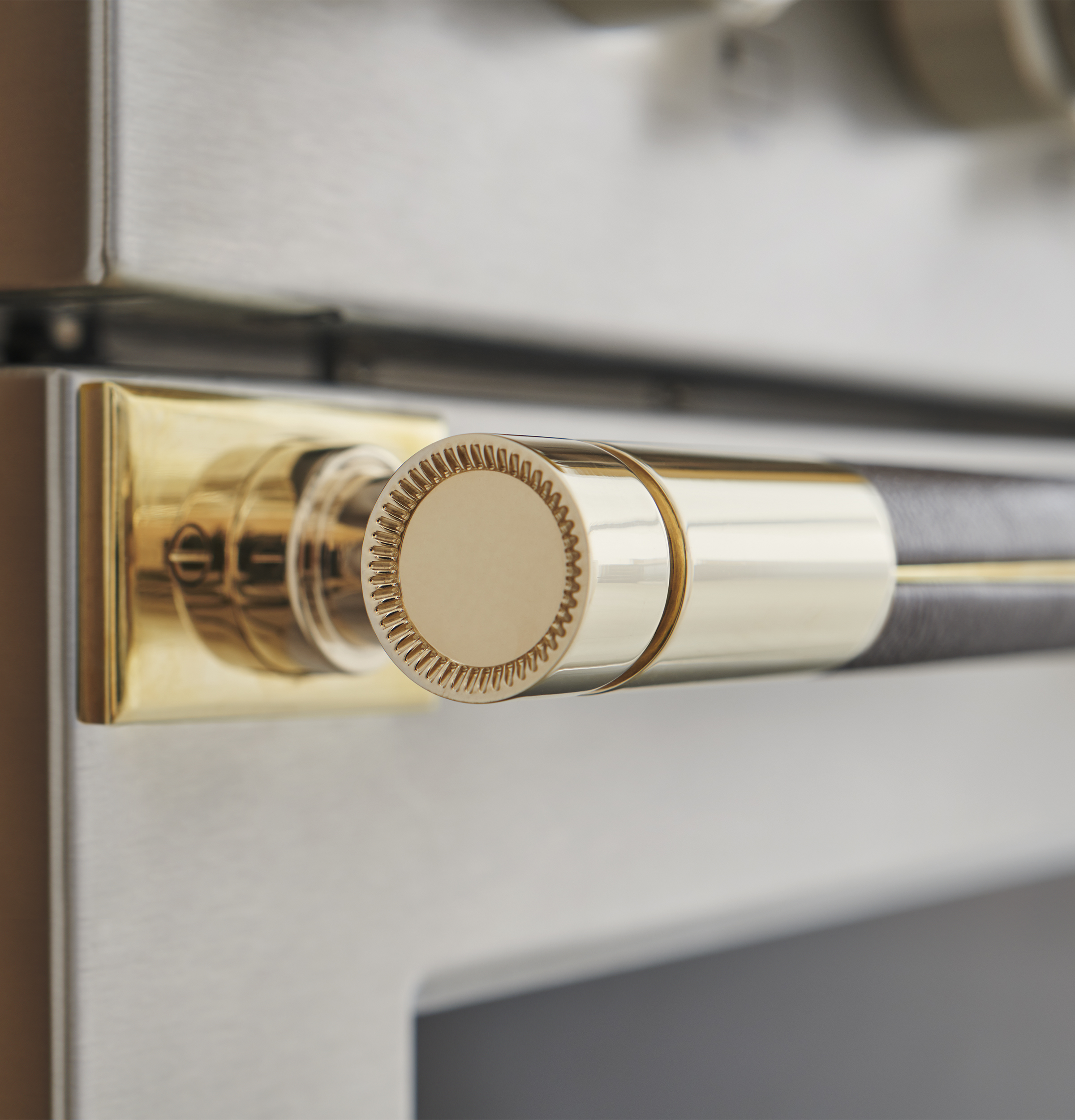 Monogram 36" Designer Collection Brass Handle for Pro Range ZXPR36HKTB1