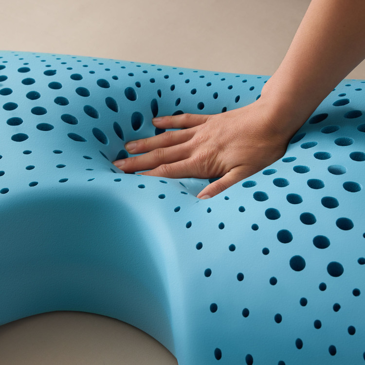 Shoulder Zoned Dough™ PillowFive Sided™ + HyperChill™ Pillow Protector ZZKKSCMPASZL