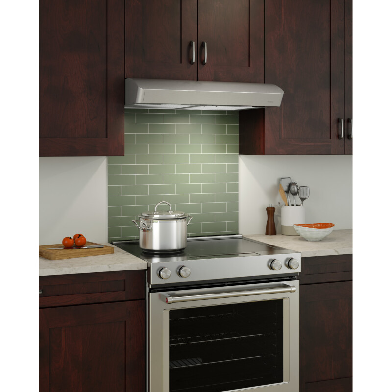 NuTone Mantra 30-Inch 375 MAX Blower CFM 1.5 Sones Range Hood AVSF130SS