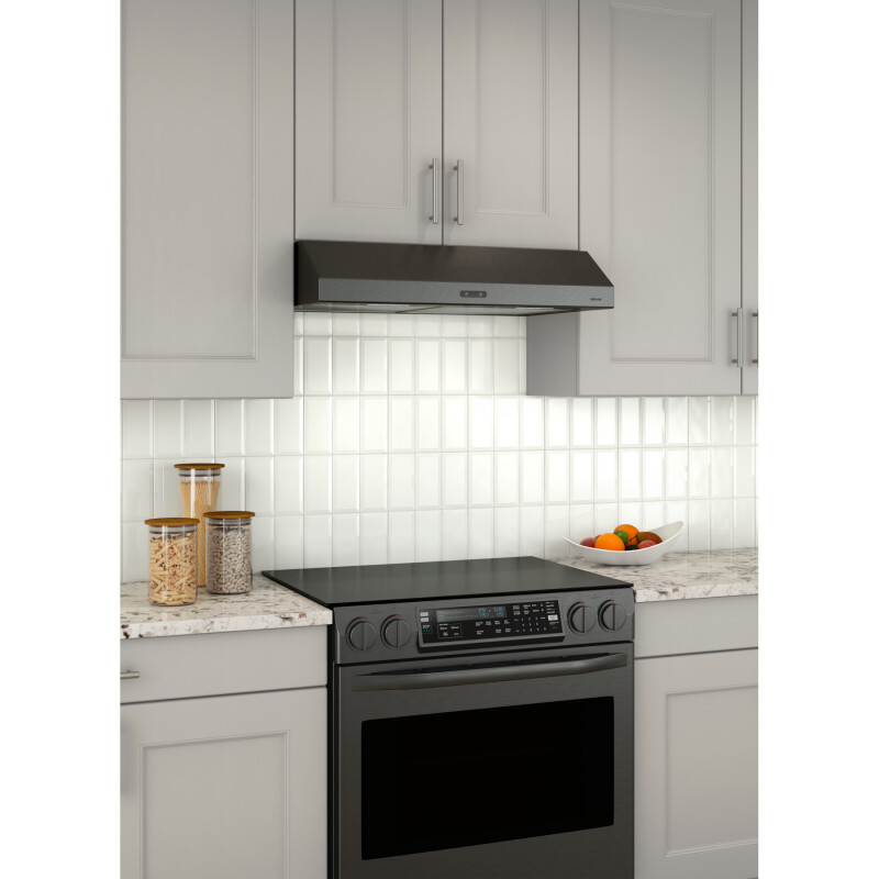 Glacier 30Inch Convertible UnderCabinet Range Hood, 375 Max Blower CFM, BCDF130BLS
