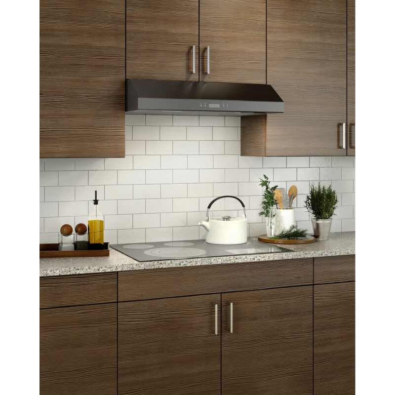 Glacier 30Inch Convertible UnderCabinet Range Hood, 450 Max Blower CFM, BCDJ130BL