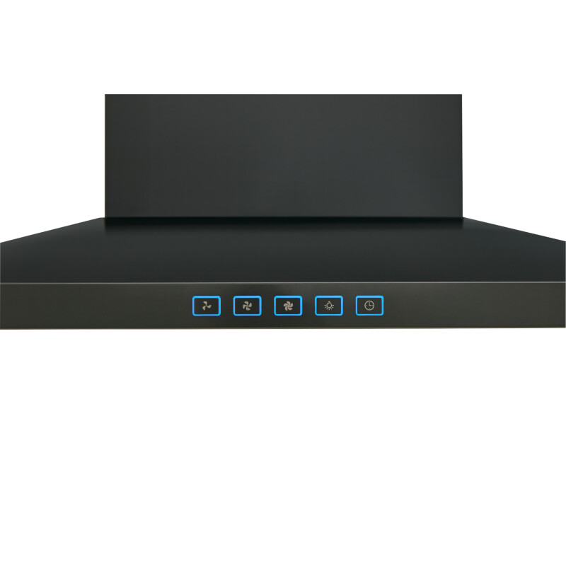 30-Inch Convertible Wall-Mount Low Profile Pyramidal Chimney Range Hood, 450 MAX CFM BWS2304BLS